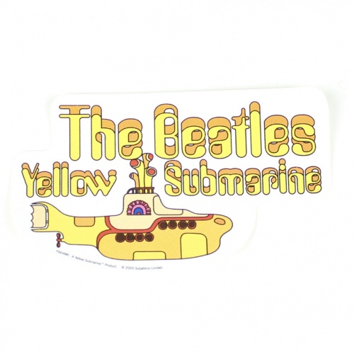 The Beatles Yellow Submarine Logo Vinyl Sticker