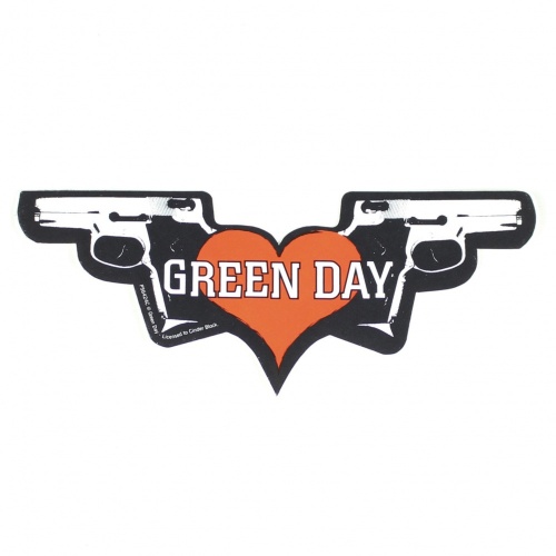 Green Day Pistols Logo Vinyl Sticker