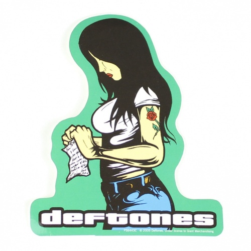 Deftones Tattoo Girl Logo Vinyl Sticker