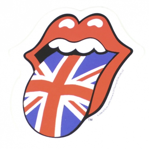 The Rolling Stones UK Flag Tongue Vinyl Sticker