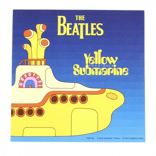 The Beatles Yellow Submarine Vinyl Sticker