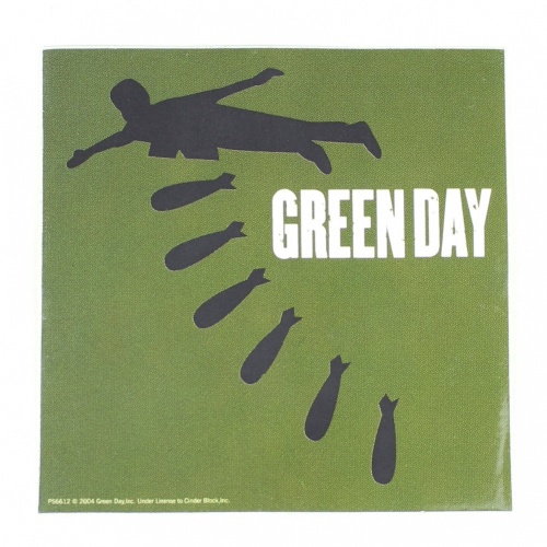 Green Day Bombs Away Vinyl Sticker