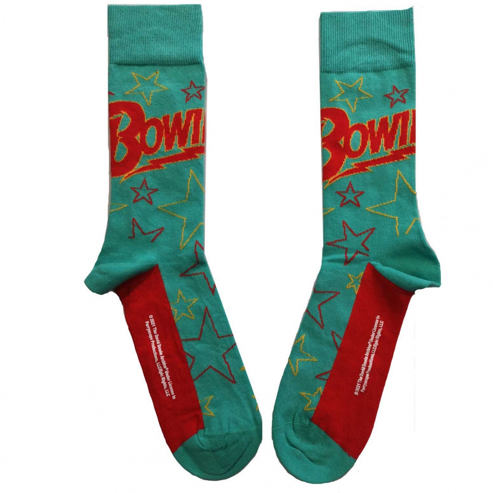 David Bowie Logo Stars Outline Socks (7-11)