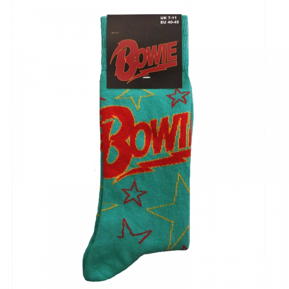 David Bowie Logo Stars Outline Socks (7-11)