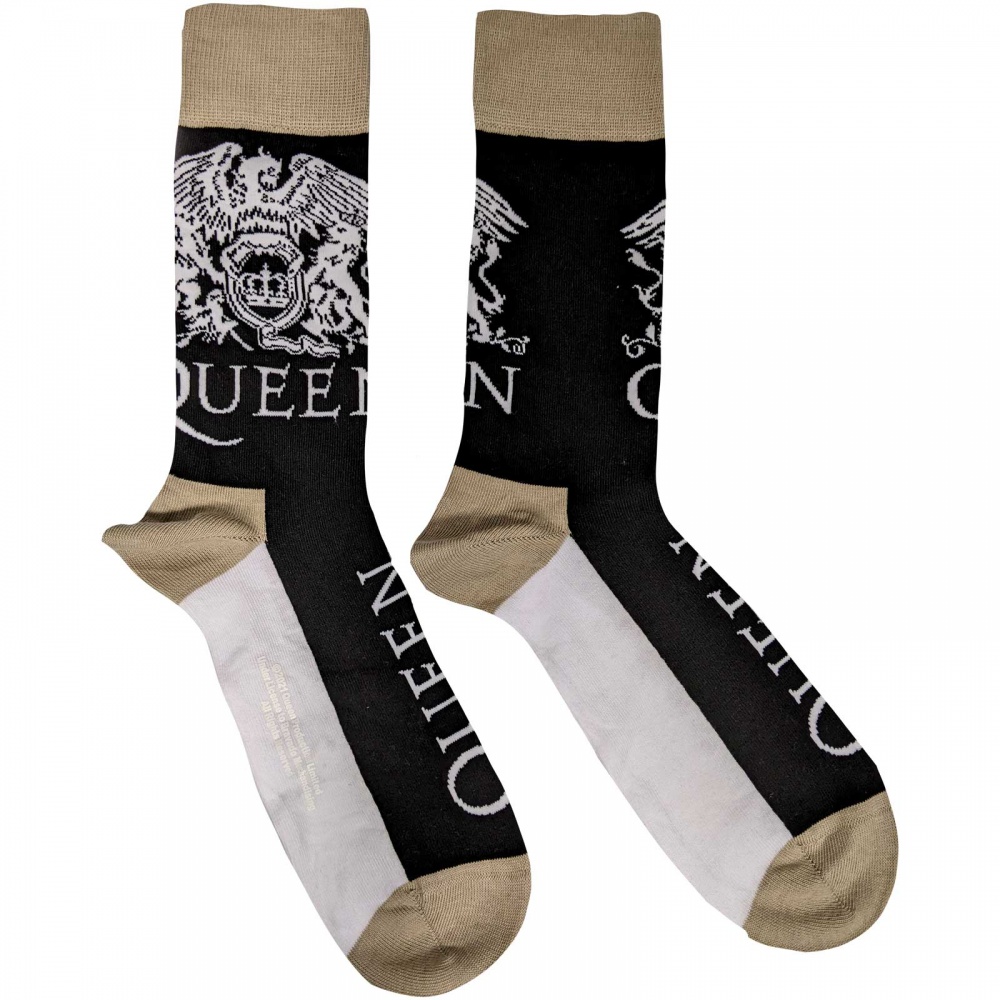 Queen Crest Logo & Band Logo Socks (7-11)