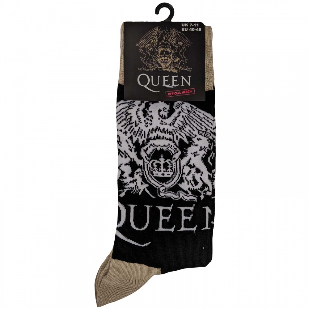 Queen Crest Logo & Band Logo Socks (7-11)