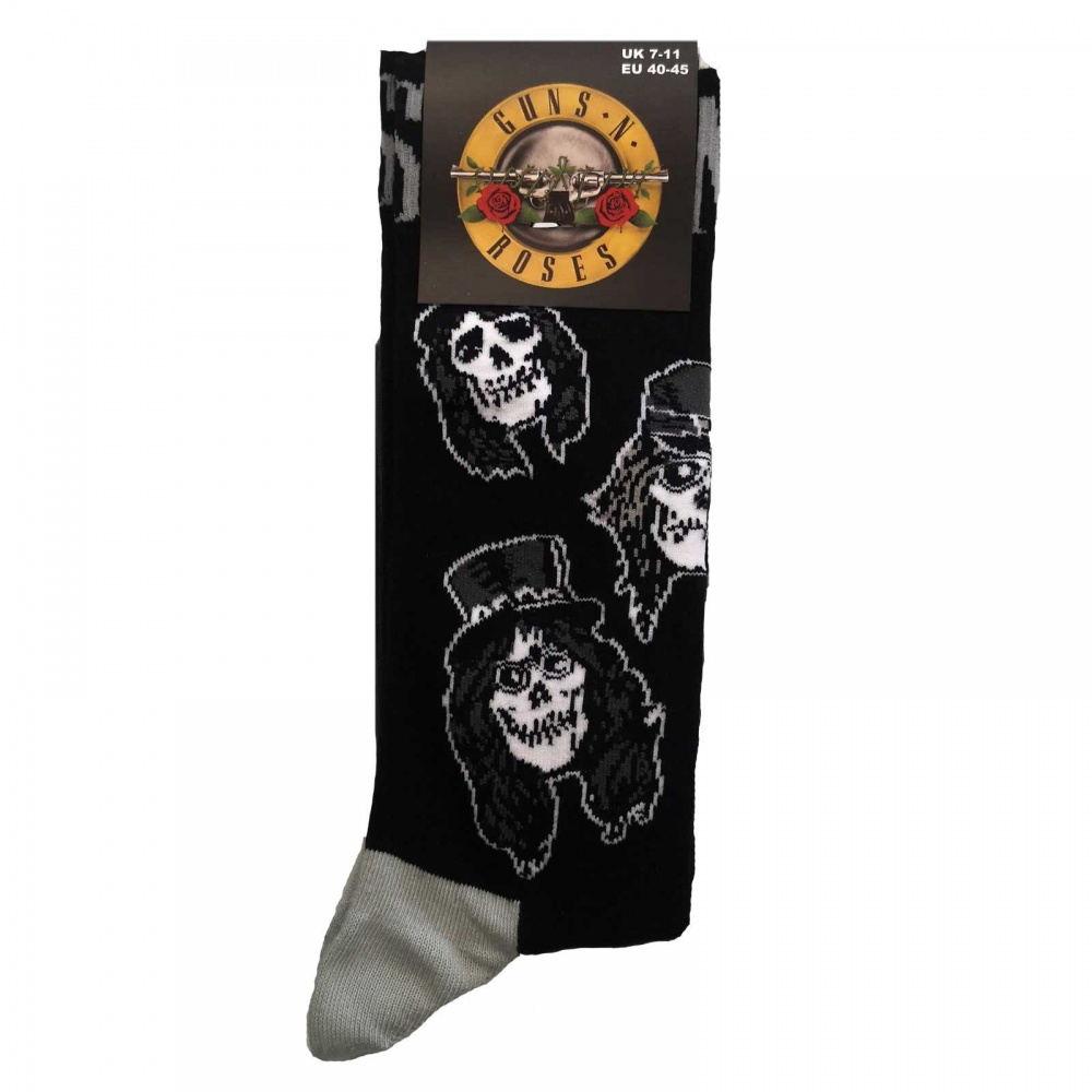 Guns n Roses Band Skulls Socks (7-11)