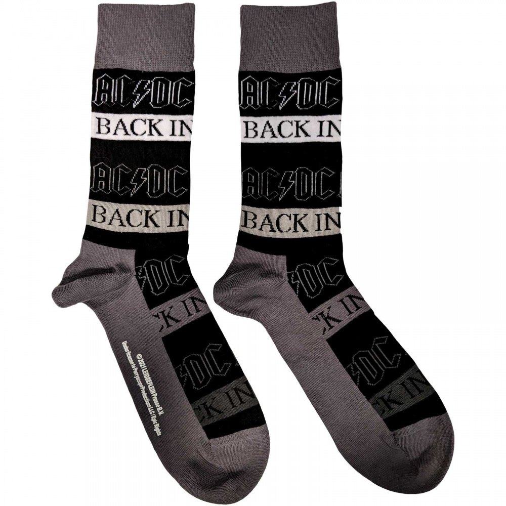 AC/DC Back In Black Socks (7-11)