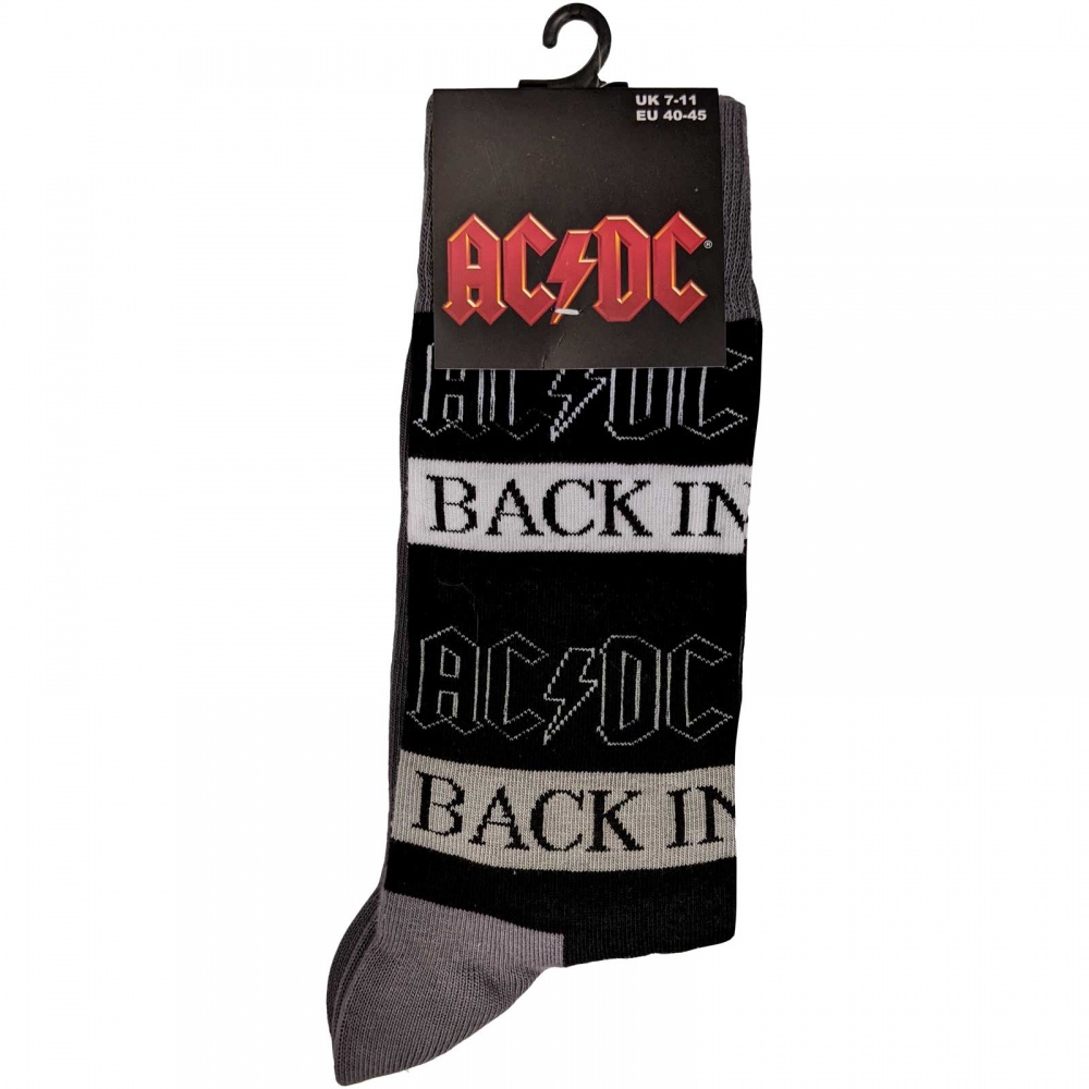 AC/DC Back In Black Socks (7-11)