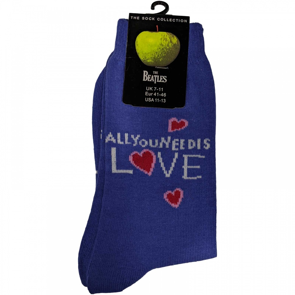 The Beatles All You Need Is Love Blue Socks (7-11)