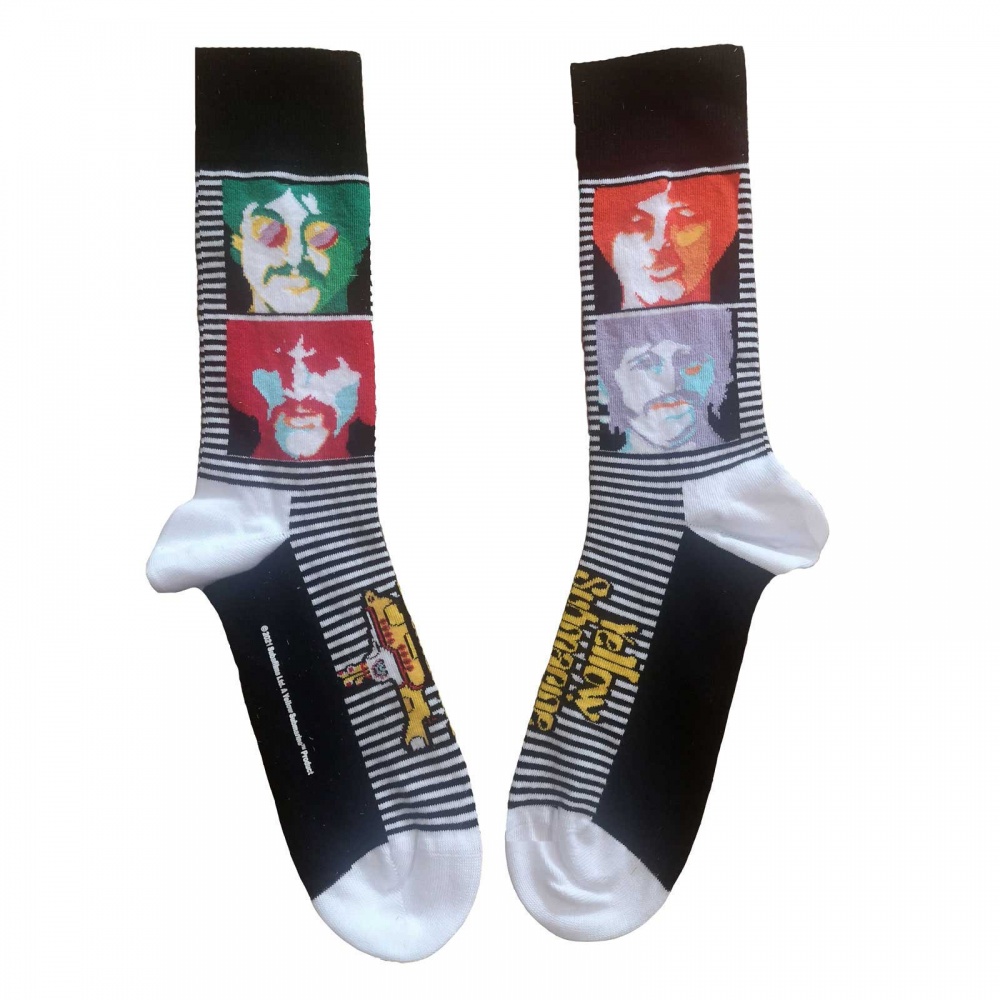 The Beatles Sea of Science Faces Socks (7-11)