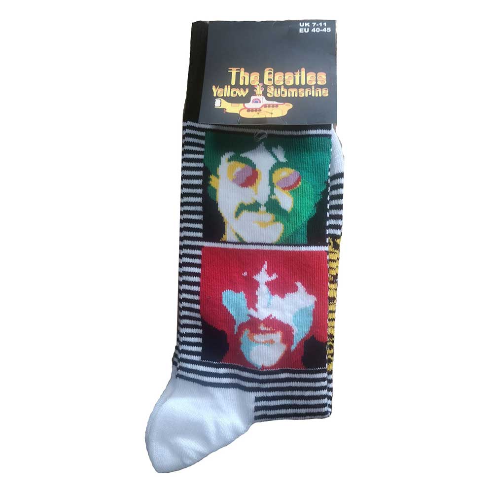 The Beatles Sea of Science Faces Socks (7-11)