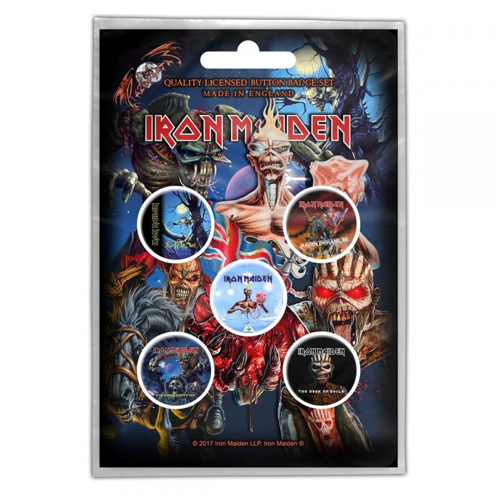 Iron Maiden Later Albums Button Badge Set