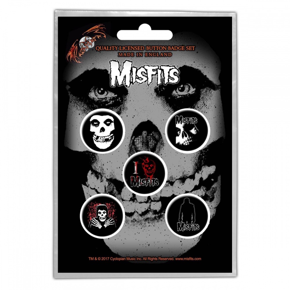 Misfits Fiend Button Badge Set