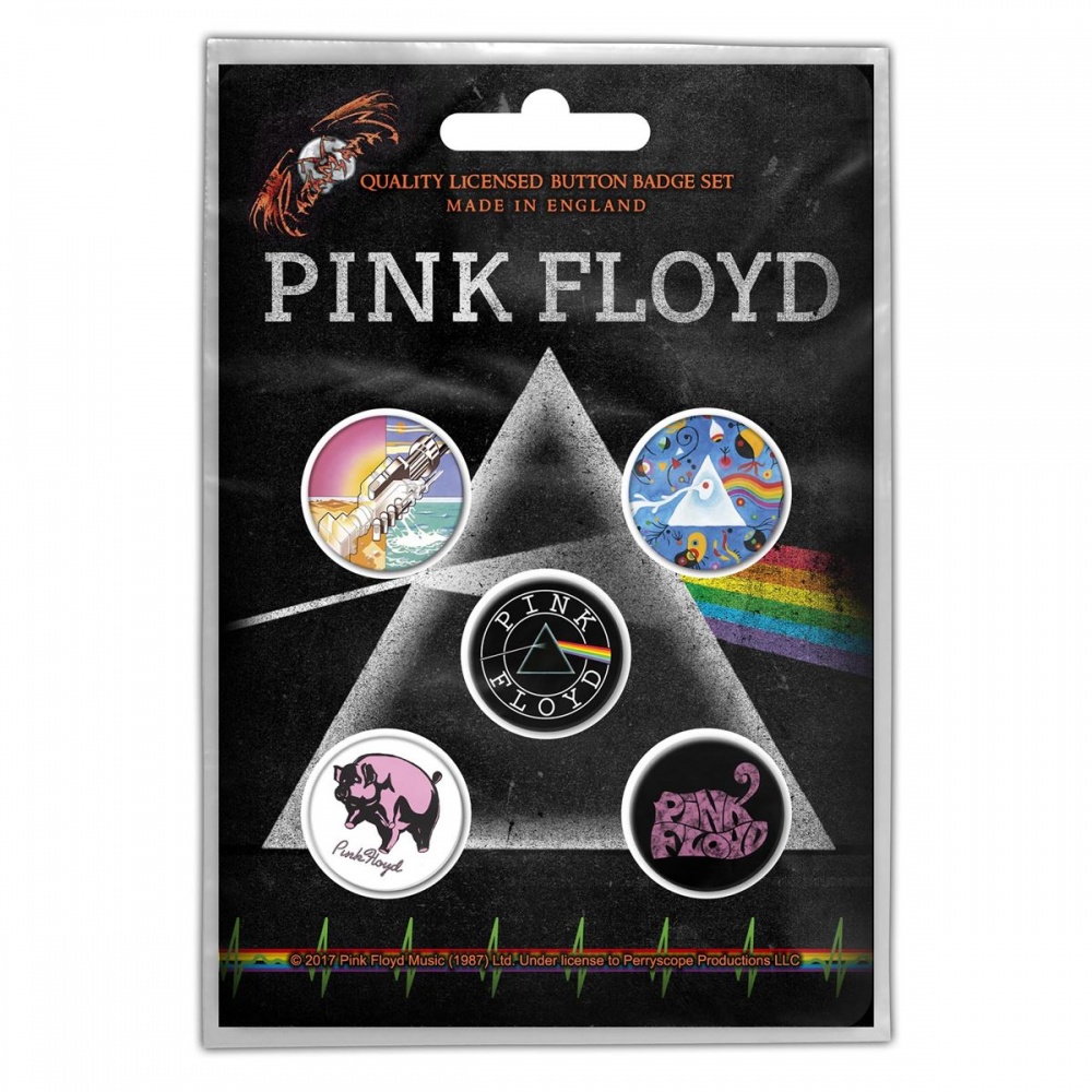 Pink Floyd Prism Button Badge Set