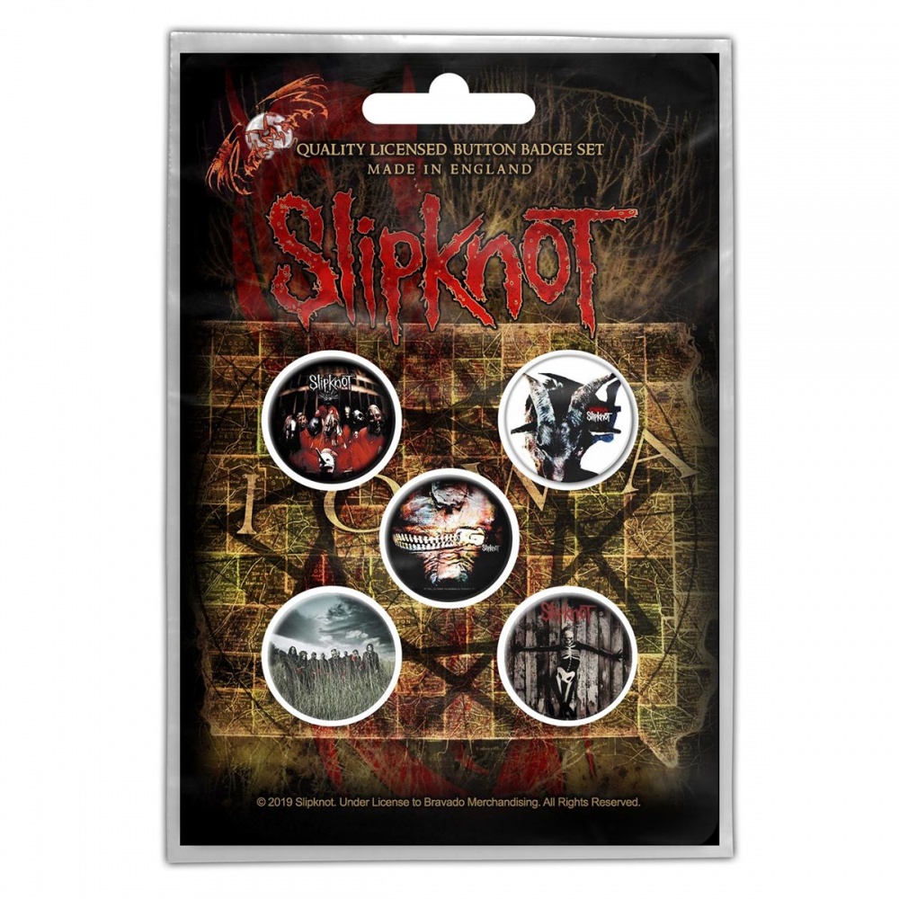 Slipknot Albums Button Badge Set