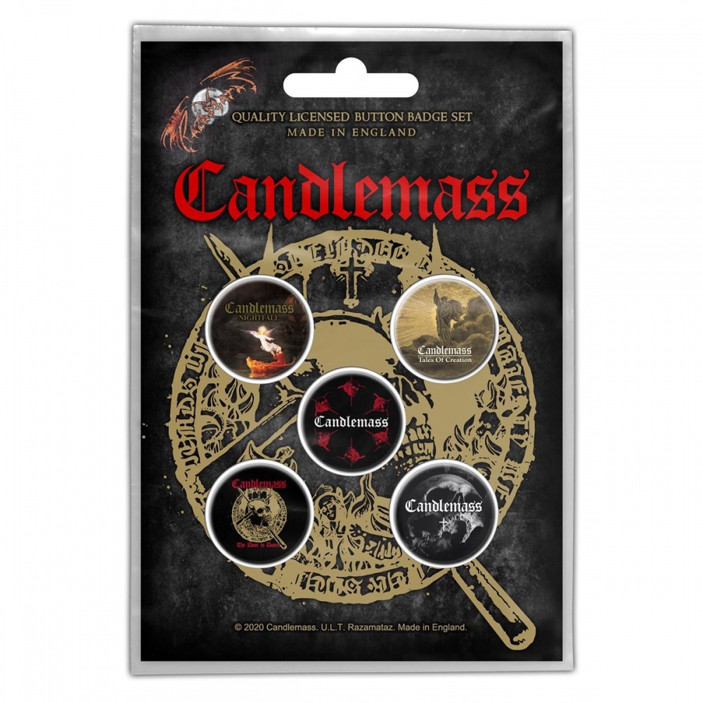 Candlemass The Door To Doom Button Badge Set
