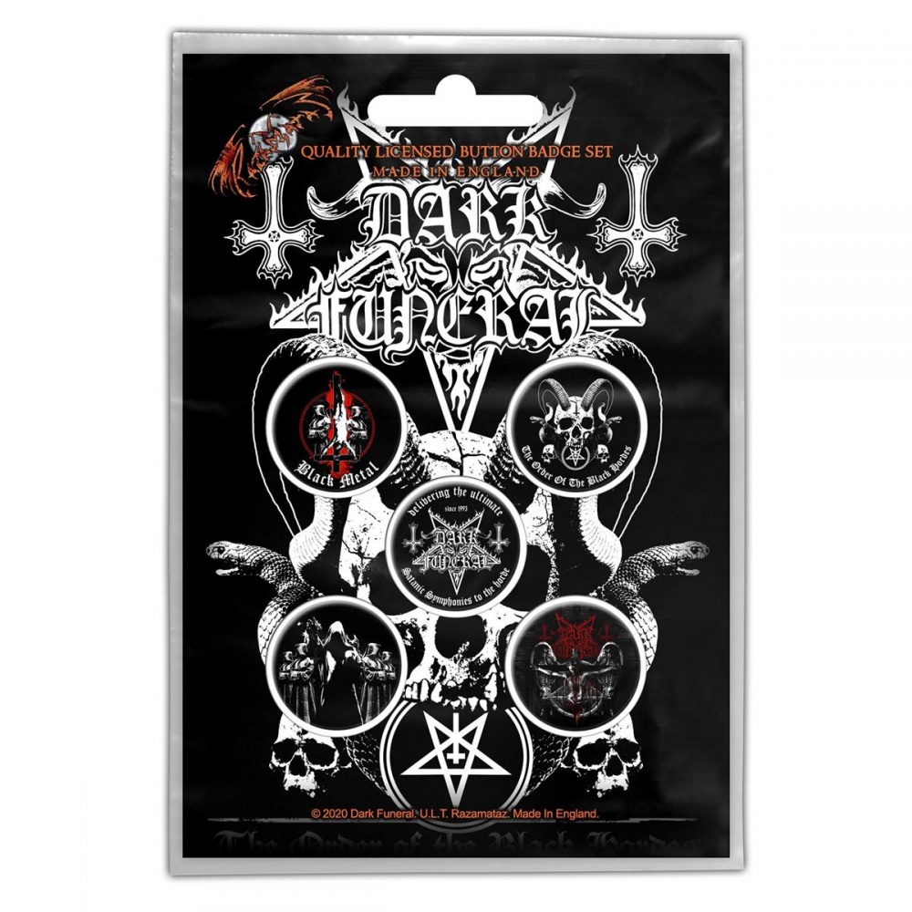 Dark Funeral The Black Hordes Button Badge Set