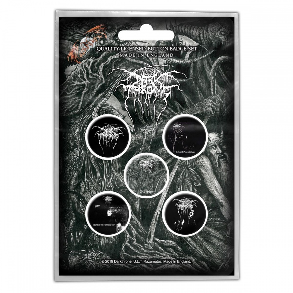 Darkthrone Old Star Button Badge Set