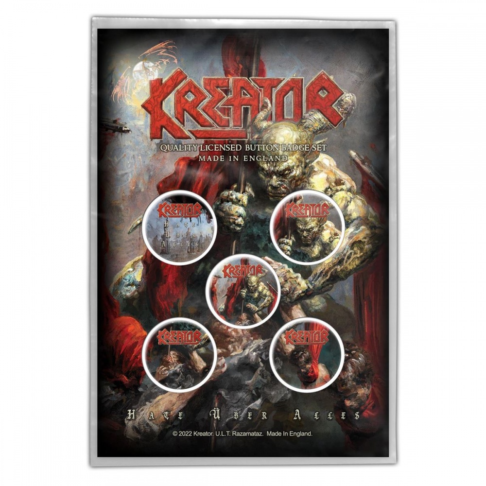 Kreator Hate Uber Alles Button Badge Set