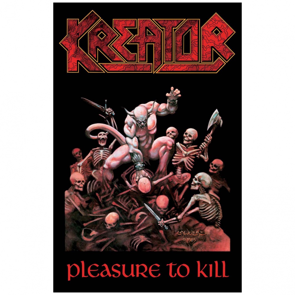 Kreator Pleasure To Kill Poster Flag