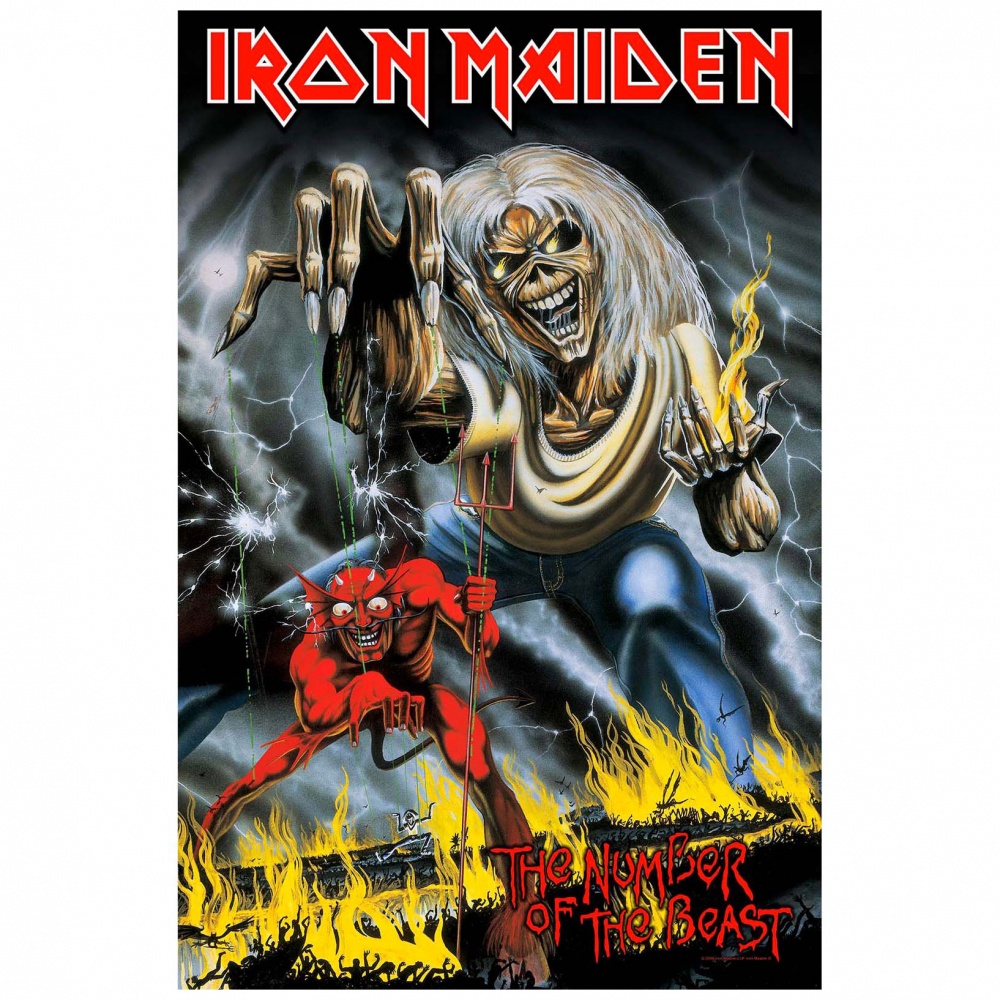 Iron Maiden The Number of The Beast Poster Flag