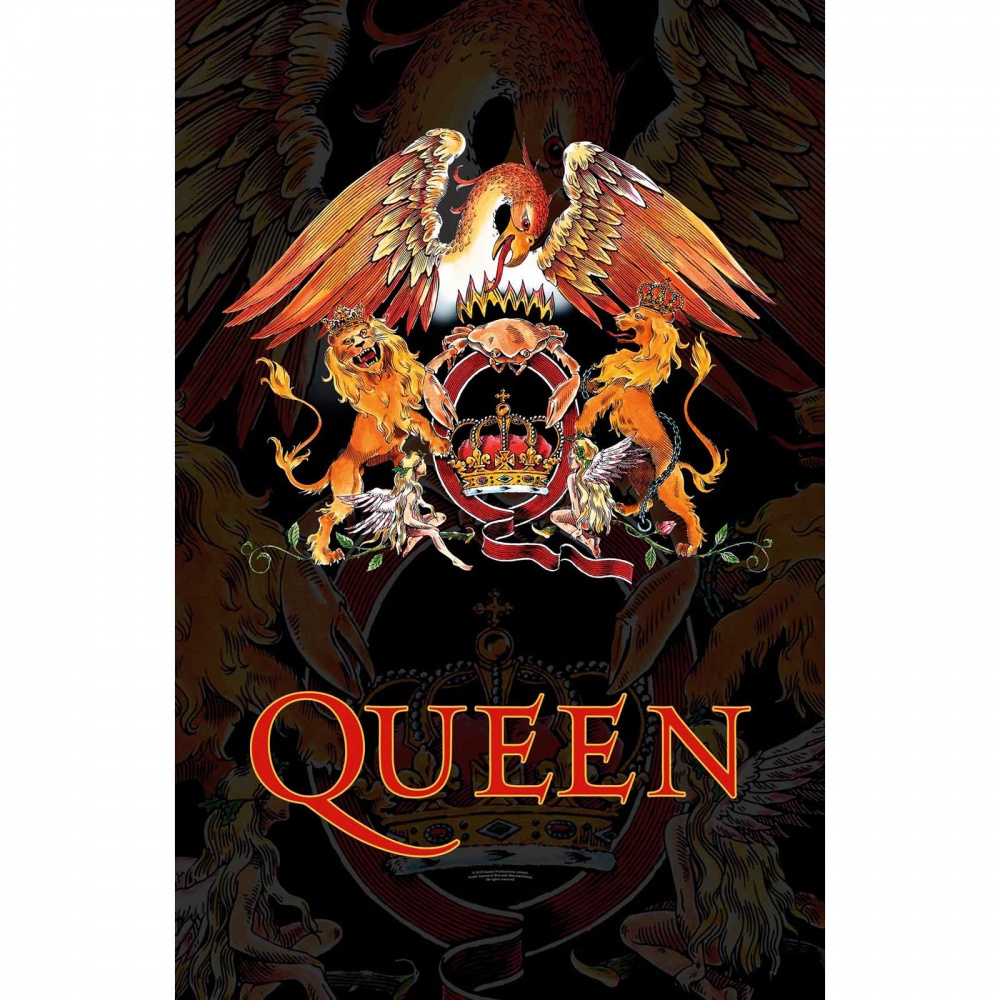 Queen Crest Logo Poster Flag