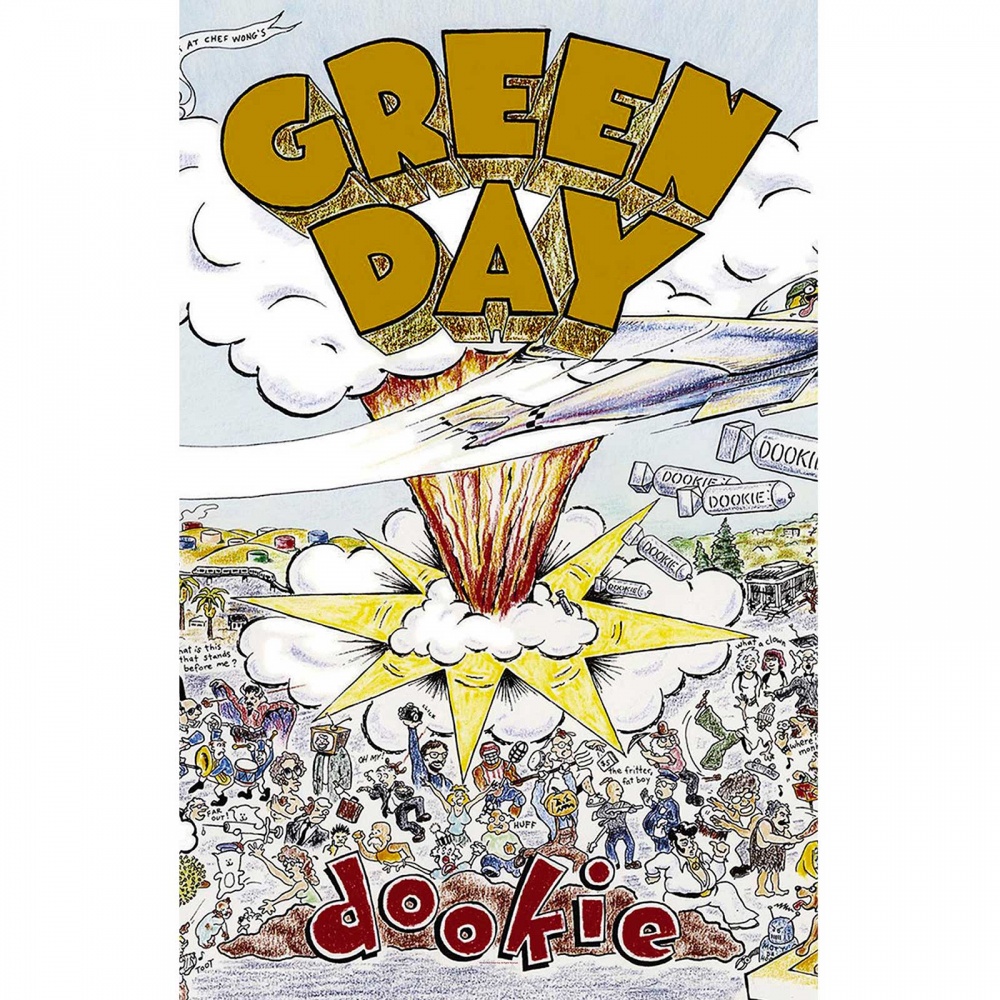 Green Day Dookie Poster Flag