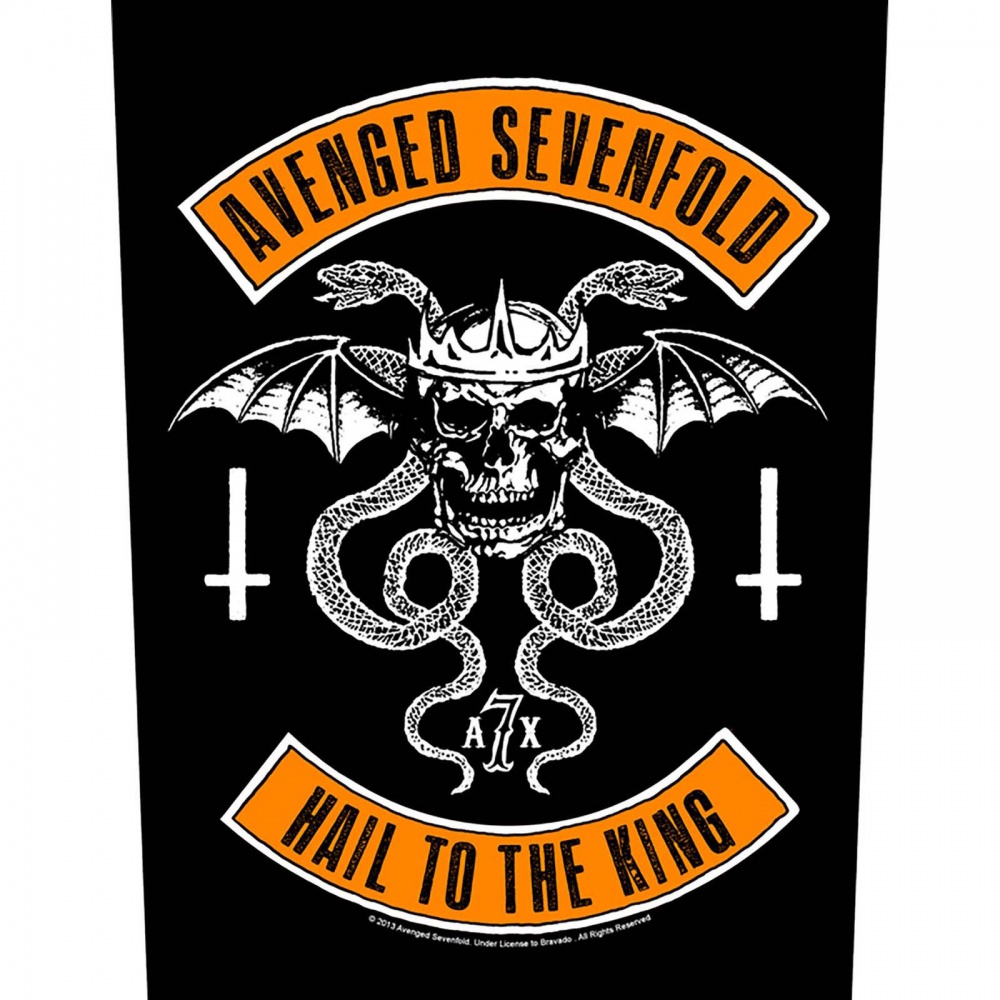 Avenged Sevenfold Hail To The King Biker Back Patch