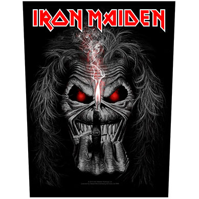 Iron Maiden Eddie Candle Finger Back Patch