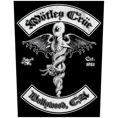 Motley Crue Hollywood Back Patch