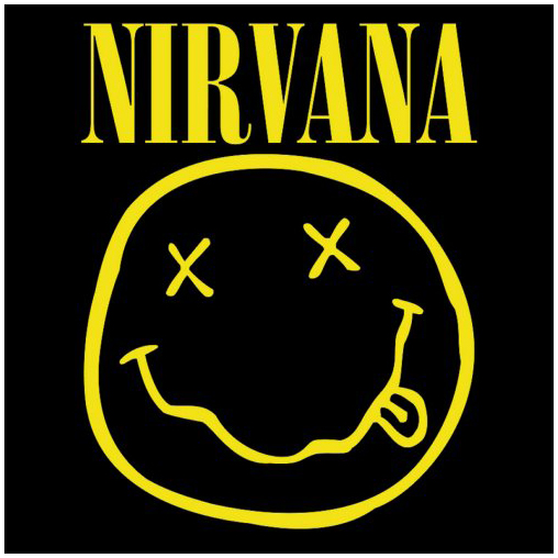 Nirvana Happy Face Logo Birthday Card