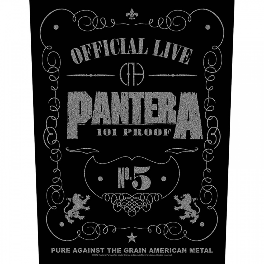 Pantera 101 Proof Back Patch