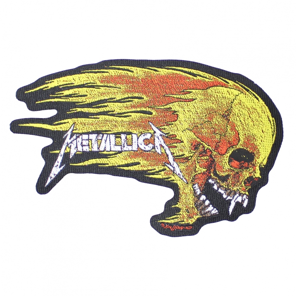 Metallica Flaming Skull Logo Patch