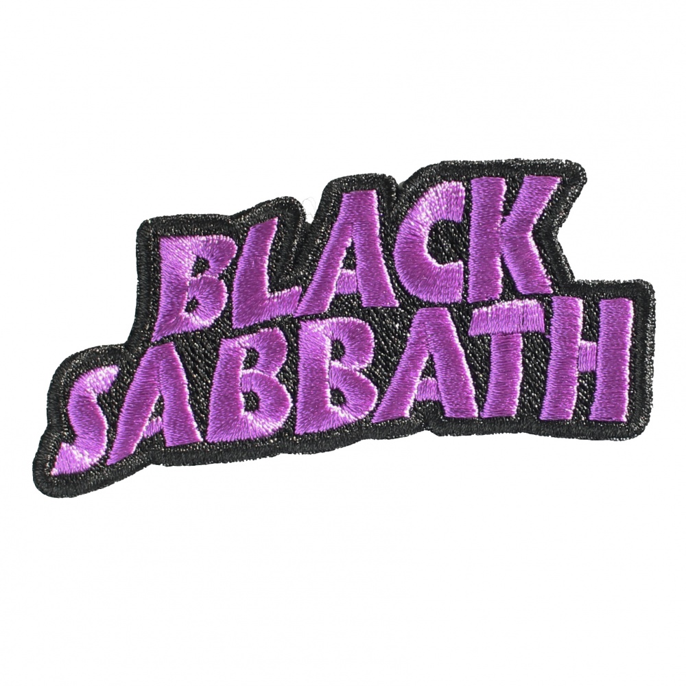 Black Sabbath Purple Logo Cut Out Patch