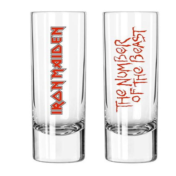 Iron Maiden The Number Of The Beast Shot Glasses