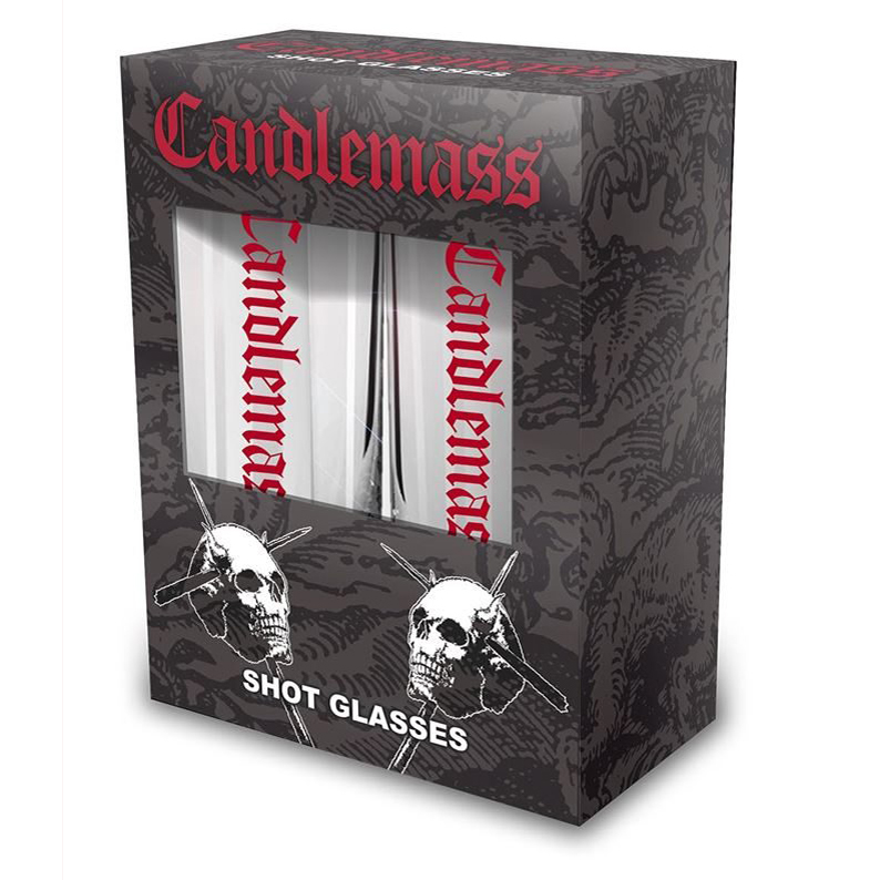 Candlemass Logo Shot Glasses