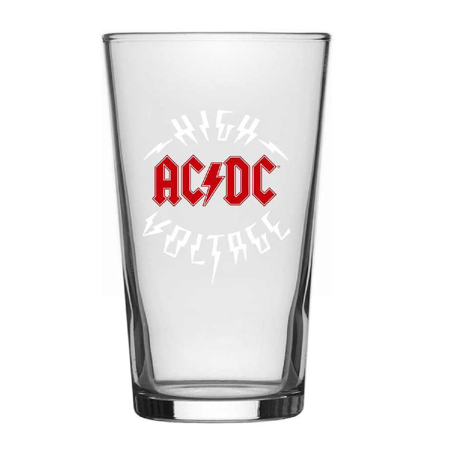 AC/DC High Voltage Beer Glass