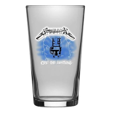 Metallica Ride The Lightning Beer Glass