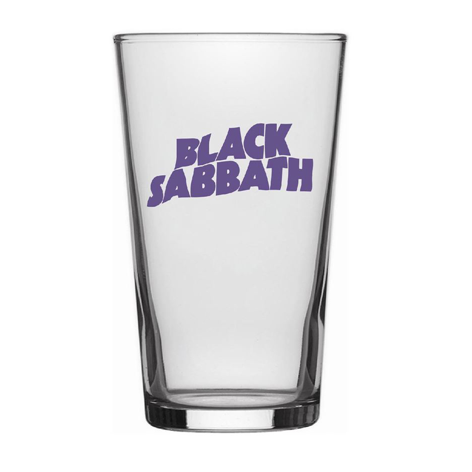 Black Sabbath Purple Logo Beer Glass