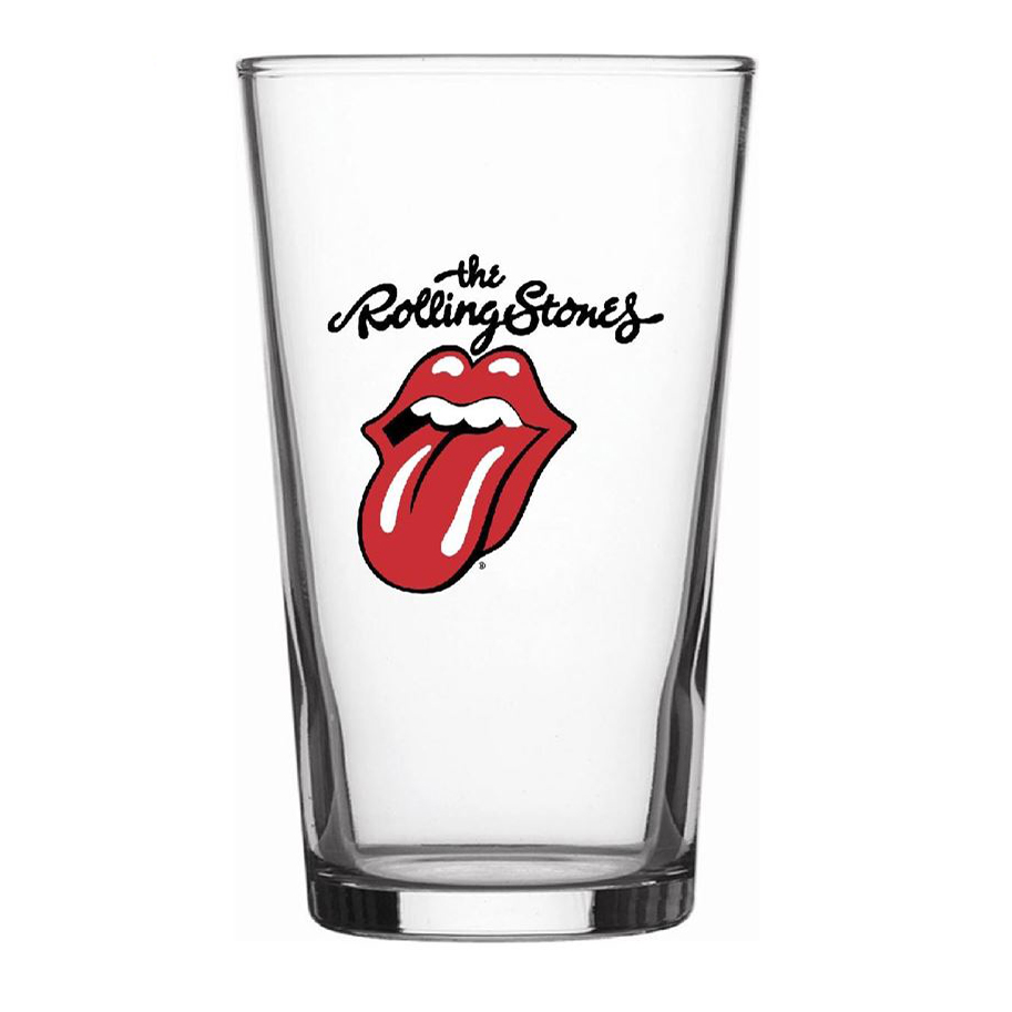 The Rolling Stones Tongue Logo Beer Glass