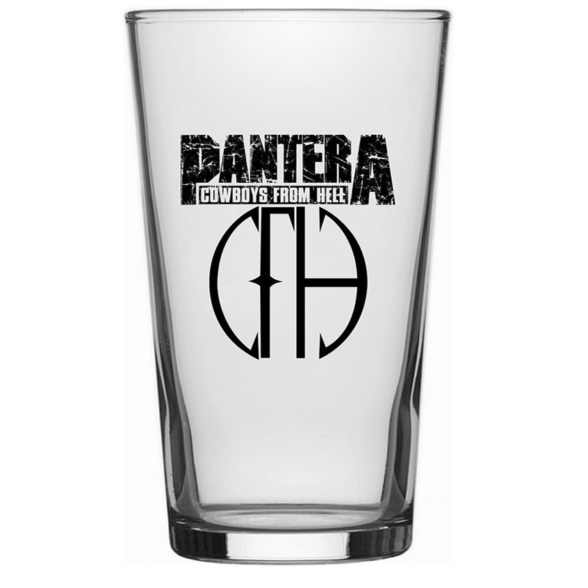 Pantera Cowboys From Hell Beer Glass