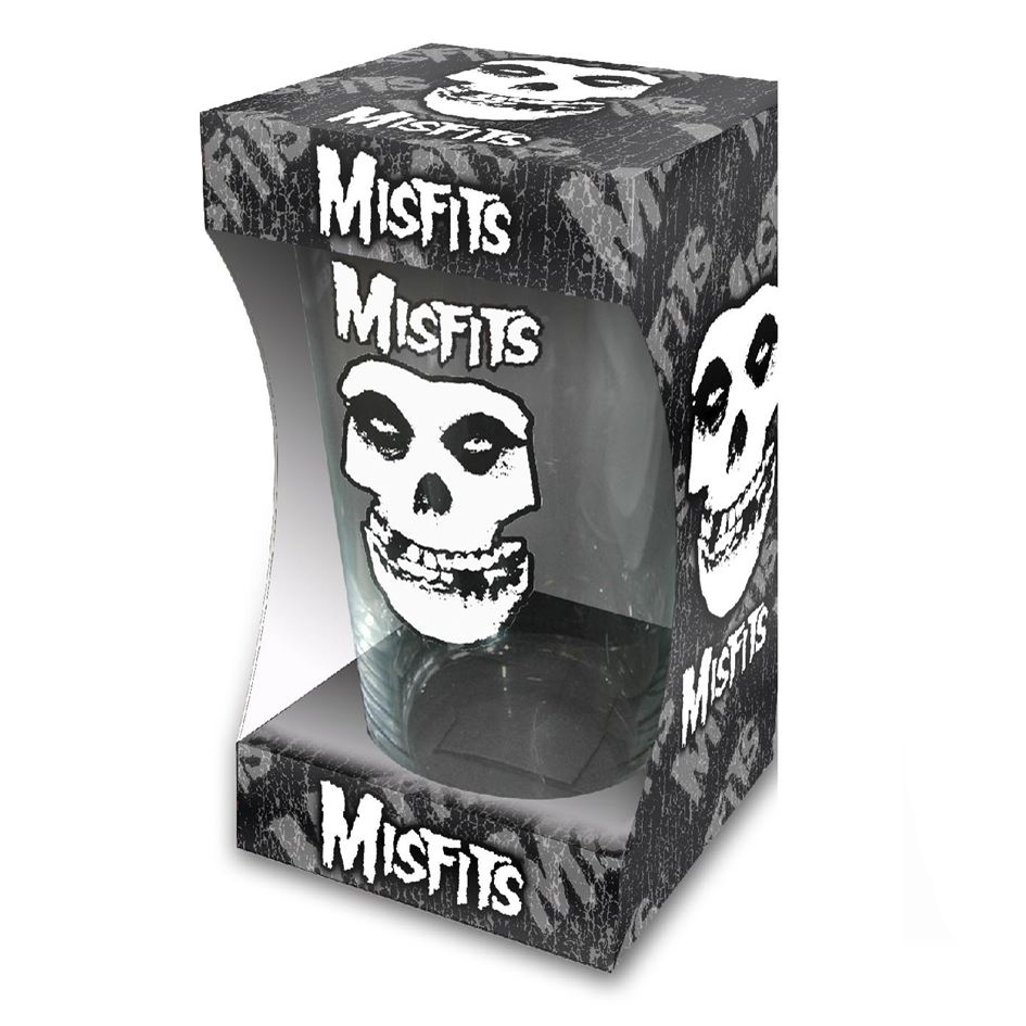 Misfits Fiend Band Logo Beer Glass