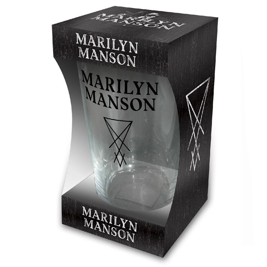 Marilyn Manson Logo Beer Glass