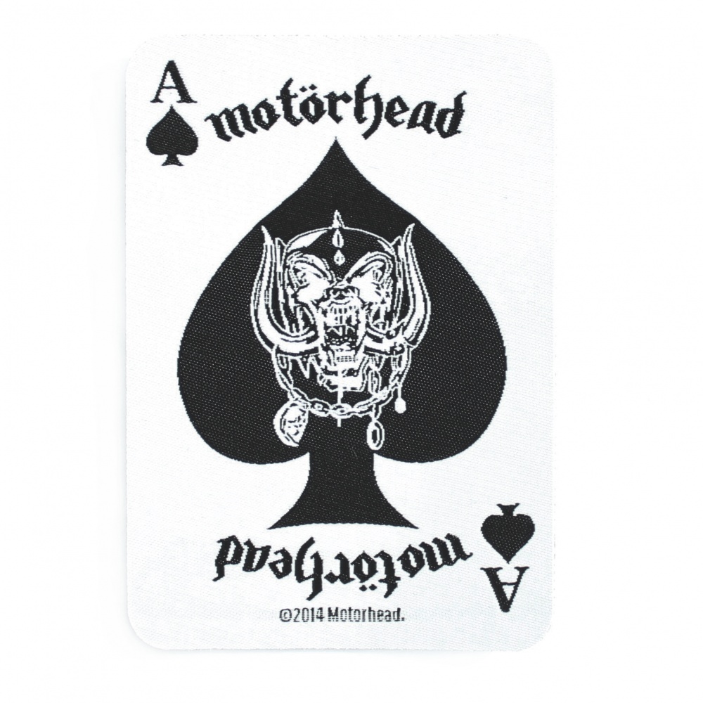 Motorhead Ace of Spades Playing Card Patch