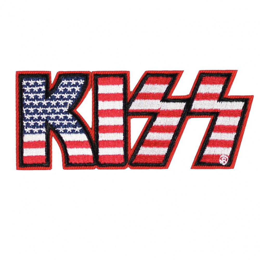 KISS USA Flag Logo Patch