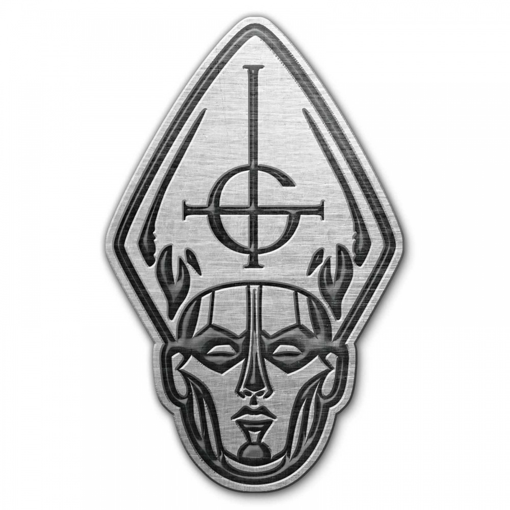 Ghost Papa Head Pin Badge