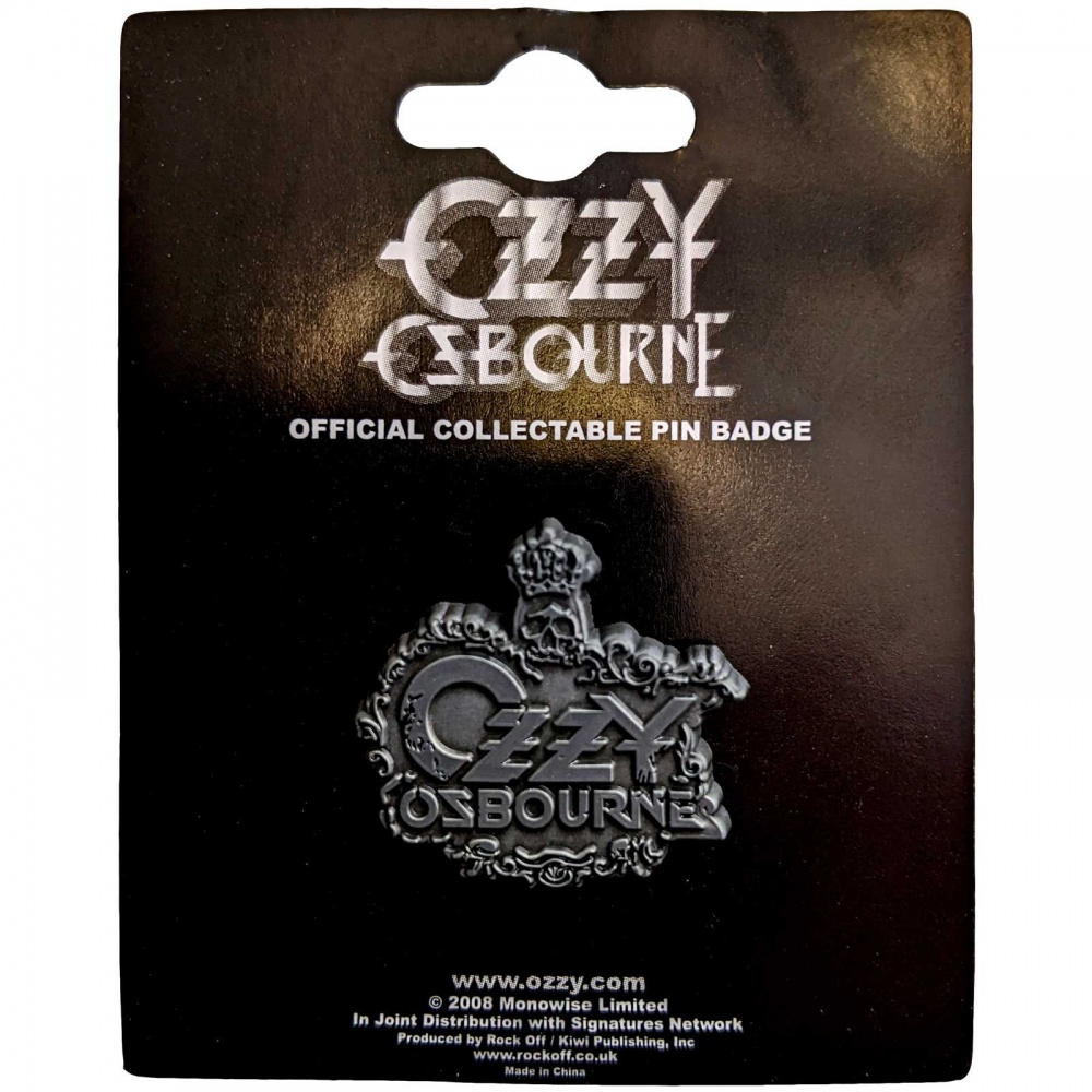 Ozzy Osbourne Logo Pin Badge