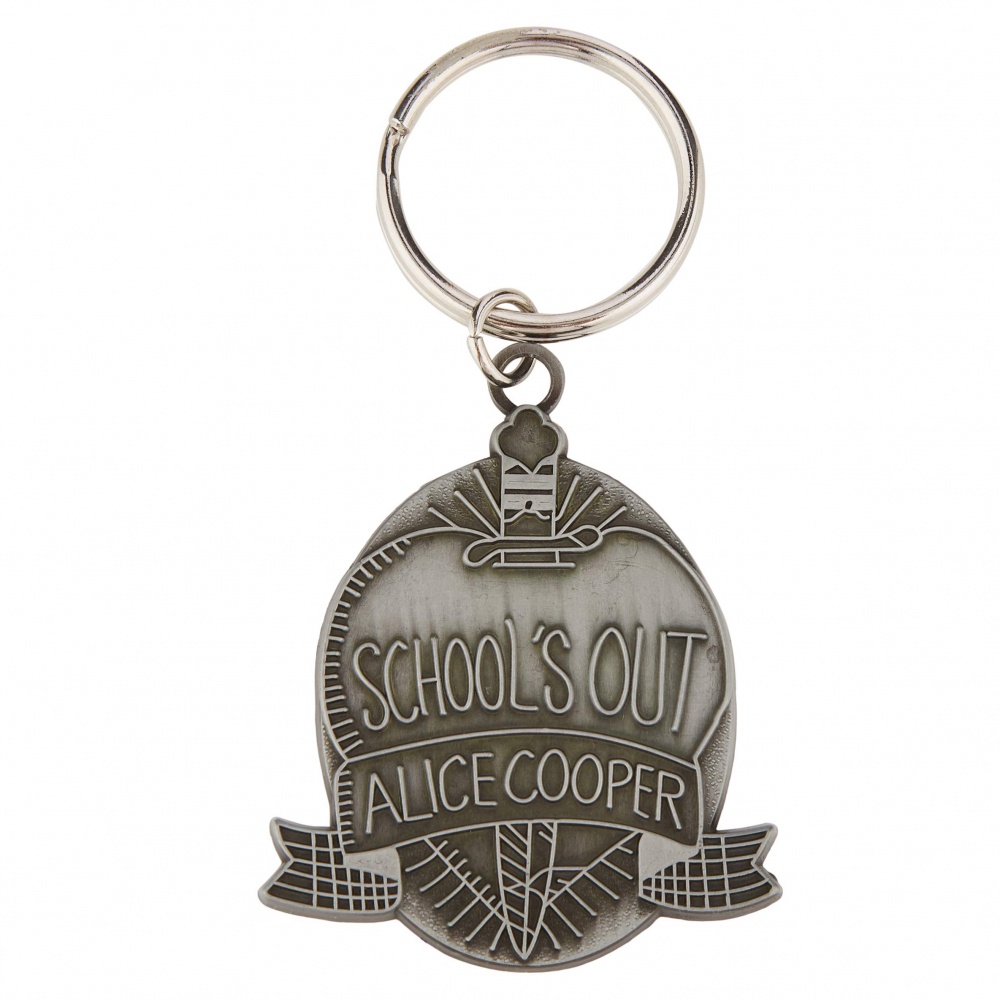 Alice Cooper School's Out Metal Keyring