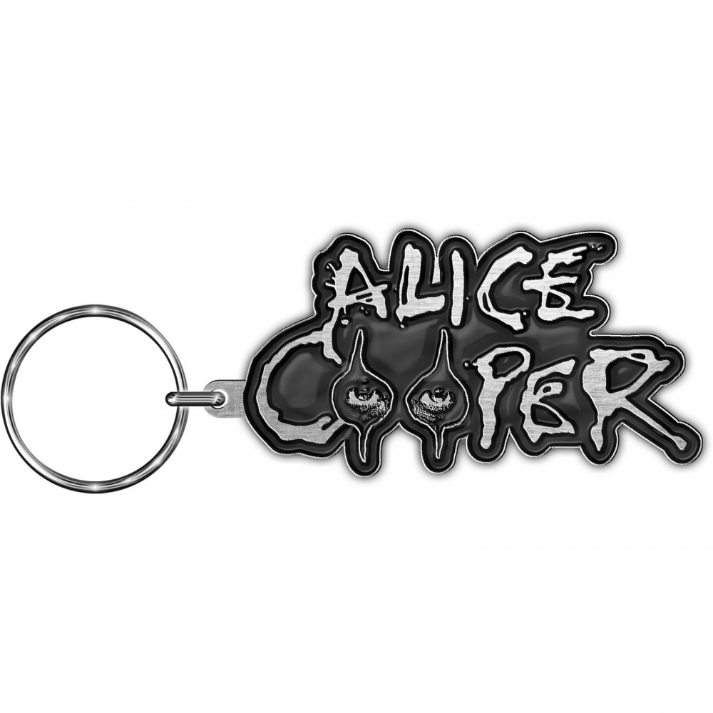 Alice Cooper Eyes Logo Metal Keyring